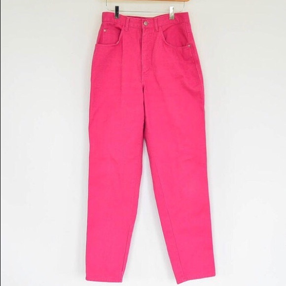 Gitano Denim - Pink vintage hot pink 80s mom jeans